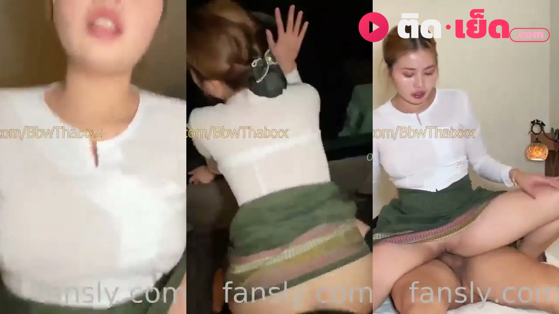คลิปหลุดมาใหม่ bbwthaixxx น้องแก้วตาในชุดผ้าถุงมาบริการเสียวโม๊คควยเด็ดแล้วขึ้นขย่มเย็ดรัวๆ