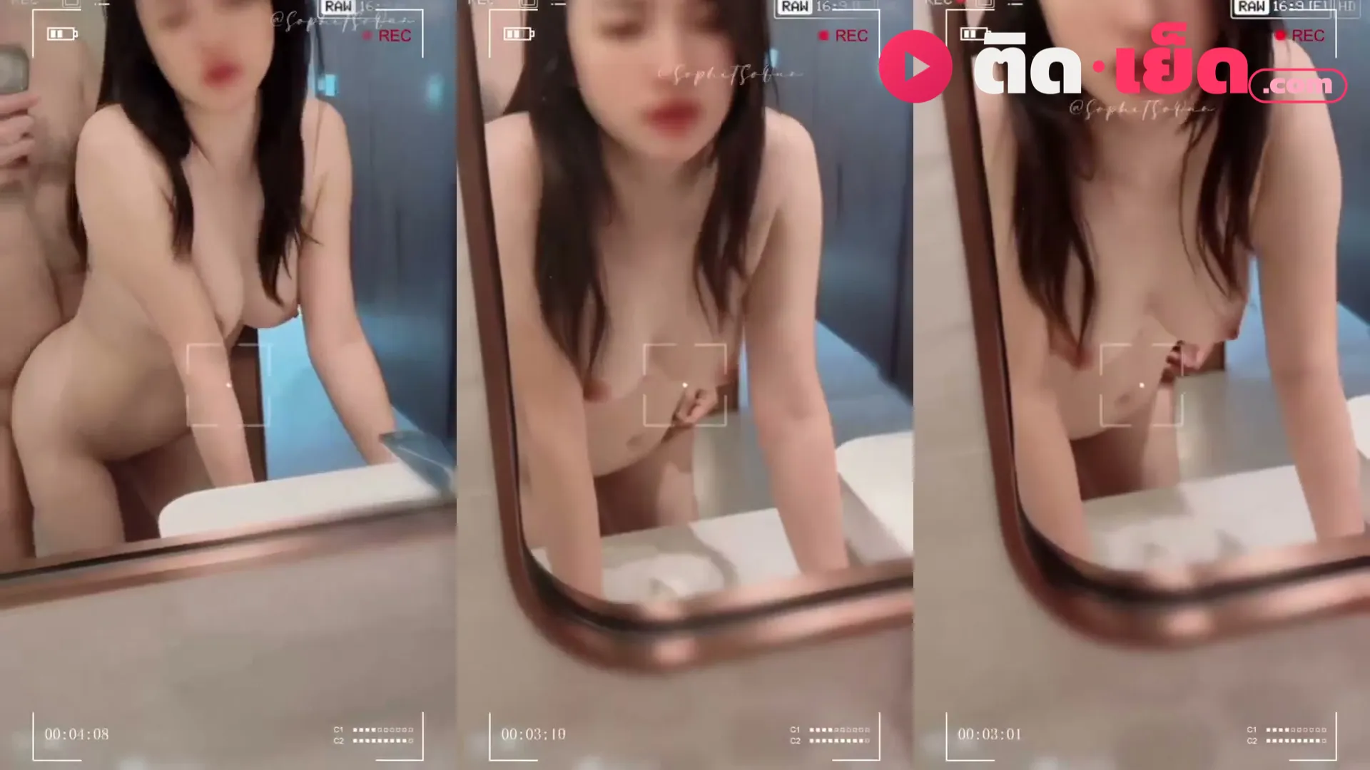 คลิปโป๊ หลุดนักศึกษา สาวหน้าตาดีท่าหมาหน้ากระจก เย็ดไปถ่ายไปฟิน ภาพชัด